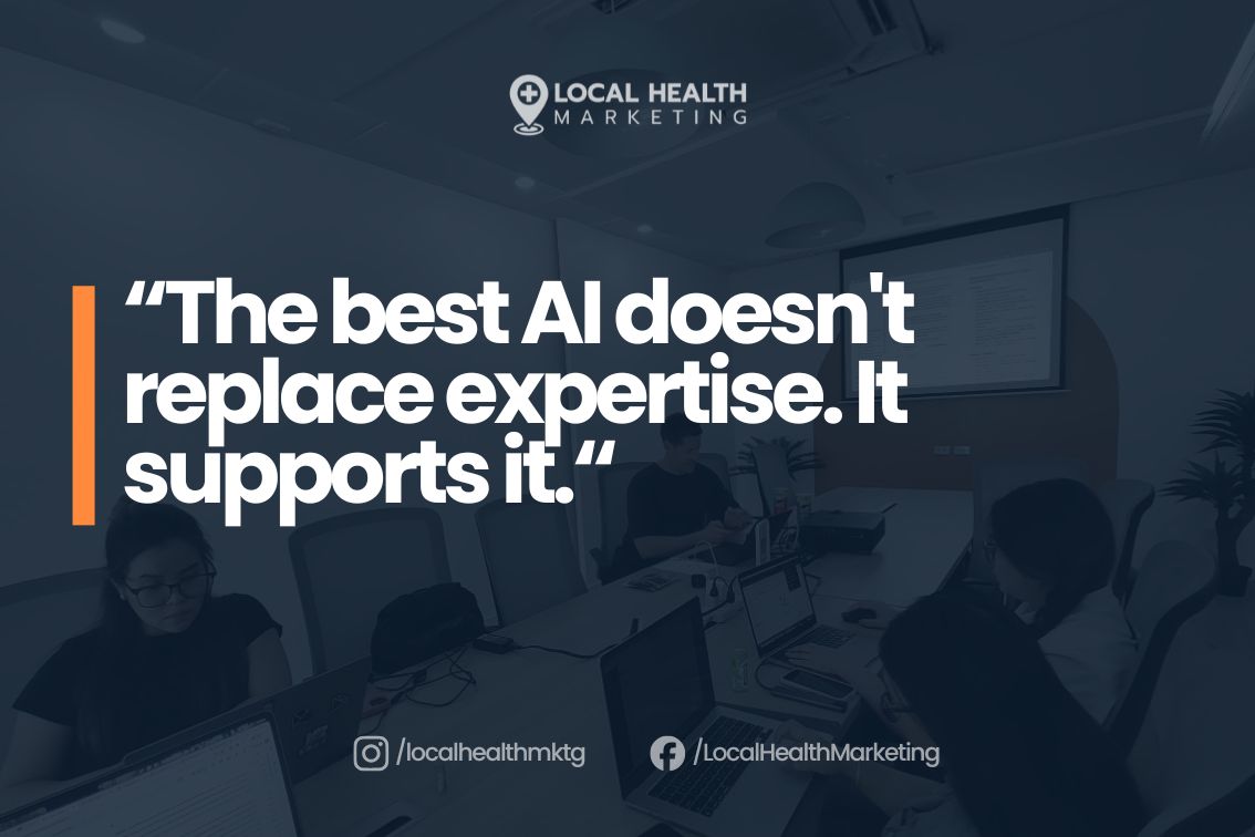 Local Health Marketing team during a Claude AI training session